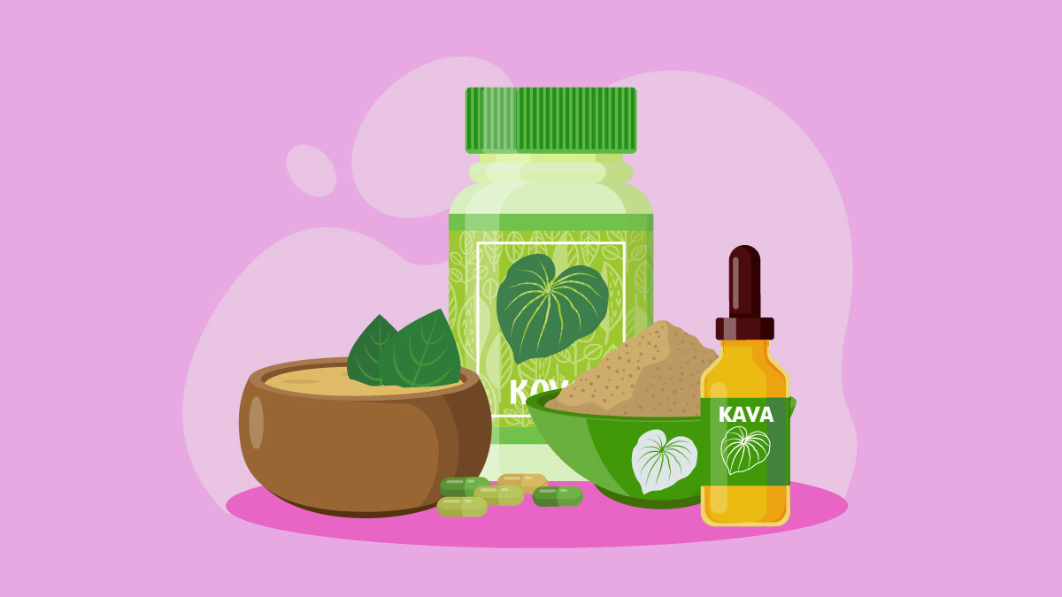illustration of kava products
